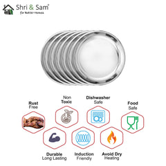 Stainless Steel 6 PCS Side Plate Delight