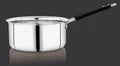 VINOD Stainless Steel Royal Saucepan with Long Side Handle 900 ml , Rust Free, Dishwasher Safe and Induction Friendly
