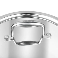Vinod Platinum Triply Stainless Steel Deep Frypan (Induction Friendly)