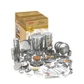 Deluxe 116 Pieces Griha Pravesh Set with Free Doniv Pressure Cooker Elegant Gift for Weddings and Housewarming