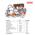 VINOD 36 Pieces Stainless Steel Dinner Set, Heavy Gauge steel, Durable,Tough & Strong, Rust-free, Dishwasher safe & ISI certified