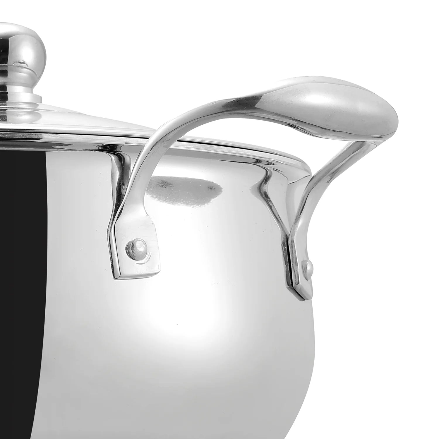 Vinod Platinum Triply Medium Belly Saucepot ( Induction Friendly )