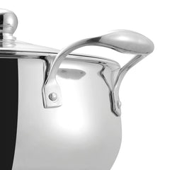 Vinod Platinum Triply Medium Belly Saucepot ( Induction Friendly )