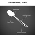 Vinod Stainless Steel Paratha Palta 31 cm Cooking Turner for Chapati, Dosa, Uttapam, Roti & Paratha Flat Plain Cooking Spoon Steel Spatula I Must Have Kitchen Tools I Set of 2