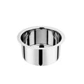 Vinod Stainless Steel Induction Friendly Flat Bottom Tope Without Lid – 4 Pieces Large Set – Capacity 3.70 Litre, 4.60 Litre, 5.50 Litre & 6.70 Litre