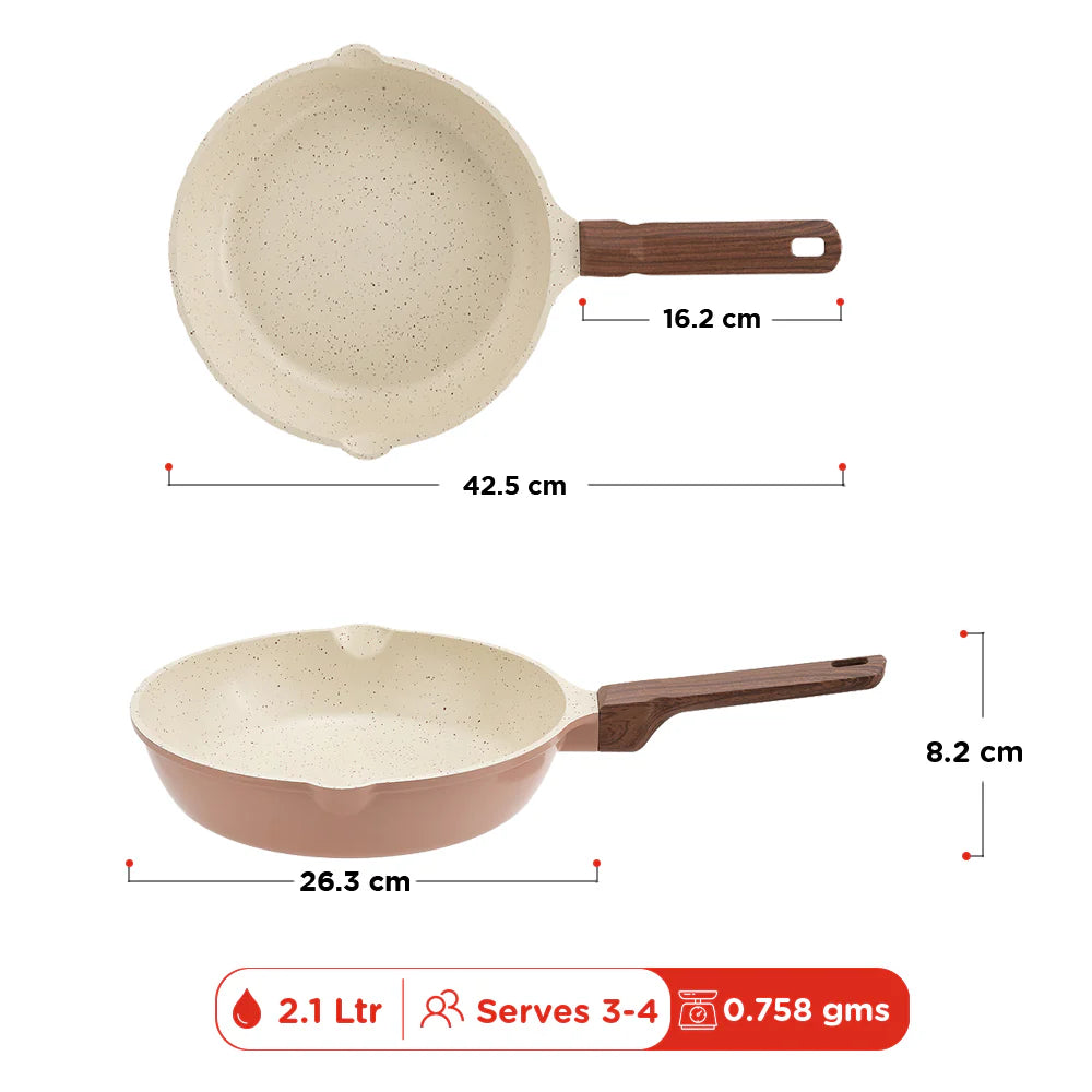 Vinod Ceravit Frypan - Desert Rose