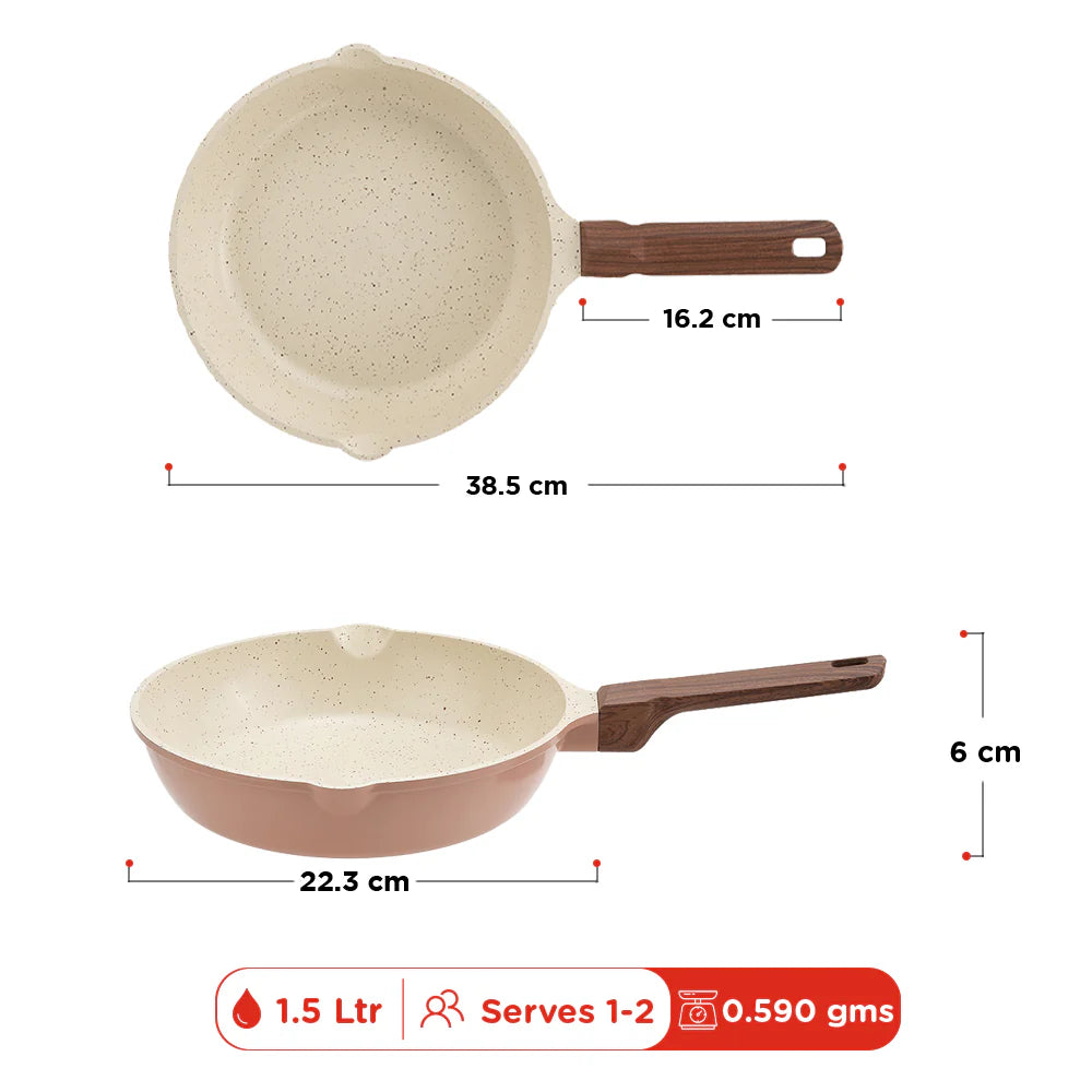 Vinod Ceravit Frypan - Desert Rose