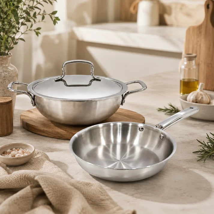 Vinod Triply (SAS Metal) Grandior Gift Sets - (Induction Friendly)