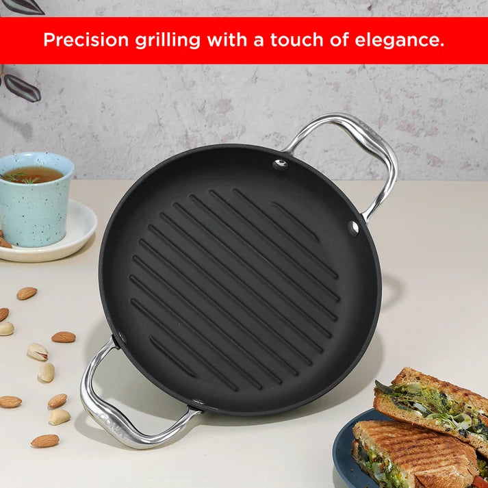 Vinod Ferona Cast Iron Grill Pan - 24 cm
