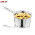 Vinod – Claro Heavy Gauge Stainless Steel Hammered Sauce Pan, 1.5 mm