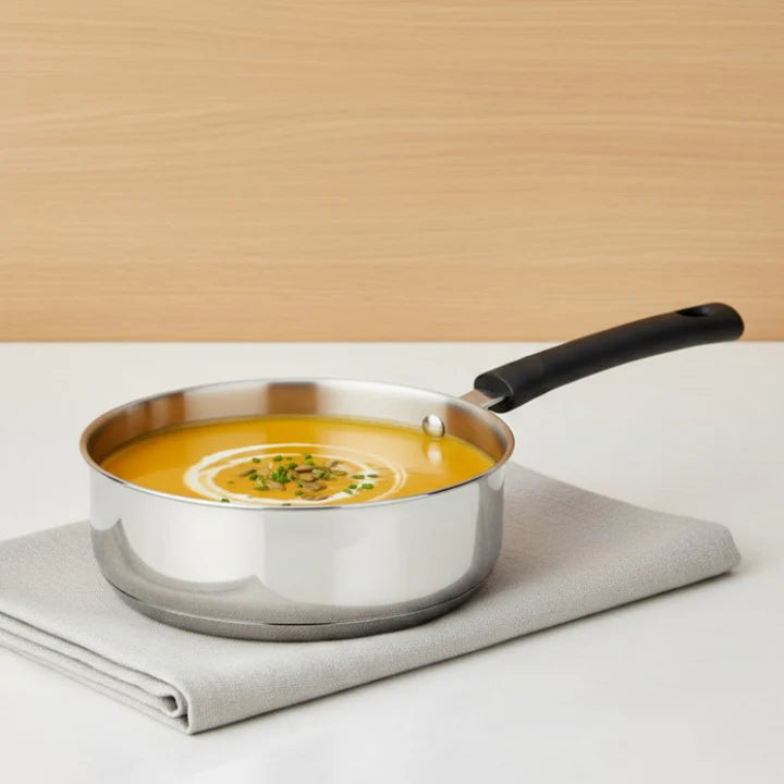 DONIV Stainless Steel Sandwich Bottom Solitaire Fry Pan – Induction Friendly