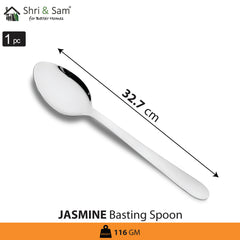 Stainless Steel Basting Spoon Solid Jasmine