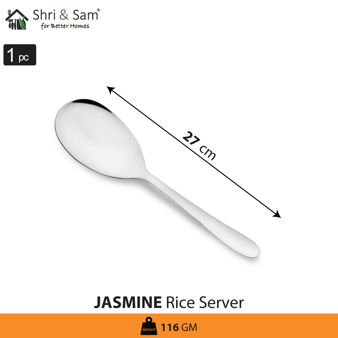 Stainless Steel Rice Server Jasmine