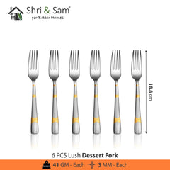 Stainless Steel 24 PCS Cutlery Set with Dessert Soup Spoon Lush
