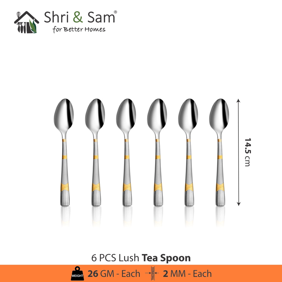 Stainless Steel 24 PCS Cutlery Set with Dessert Soup Spoon Lush