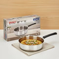 DONIV Stainless Steel Sandwich Bottom Solitaire Fry Pan – Induction Friendly