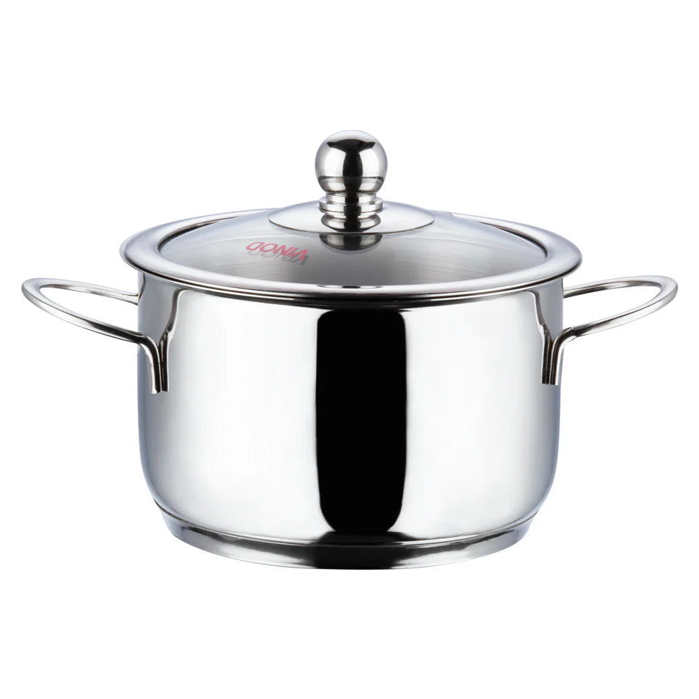 Vinod Stainless Steel Tuscany Combo Set with Lid (Induction Friendly)