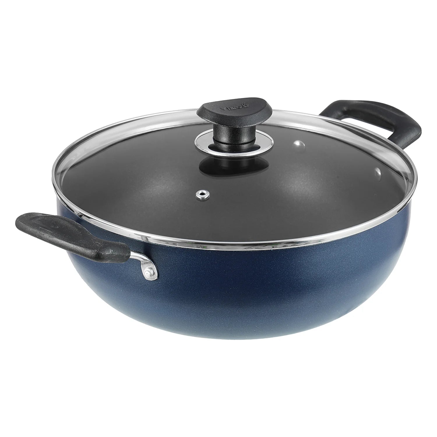 Vinod Zest Non-Stick Deep Kadai with Lid