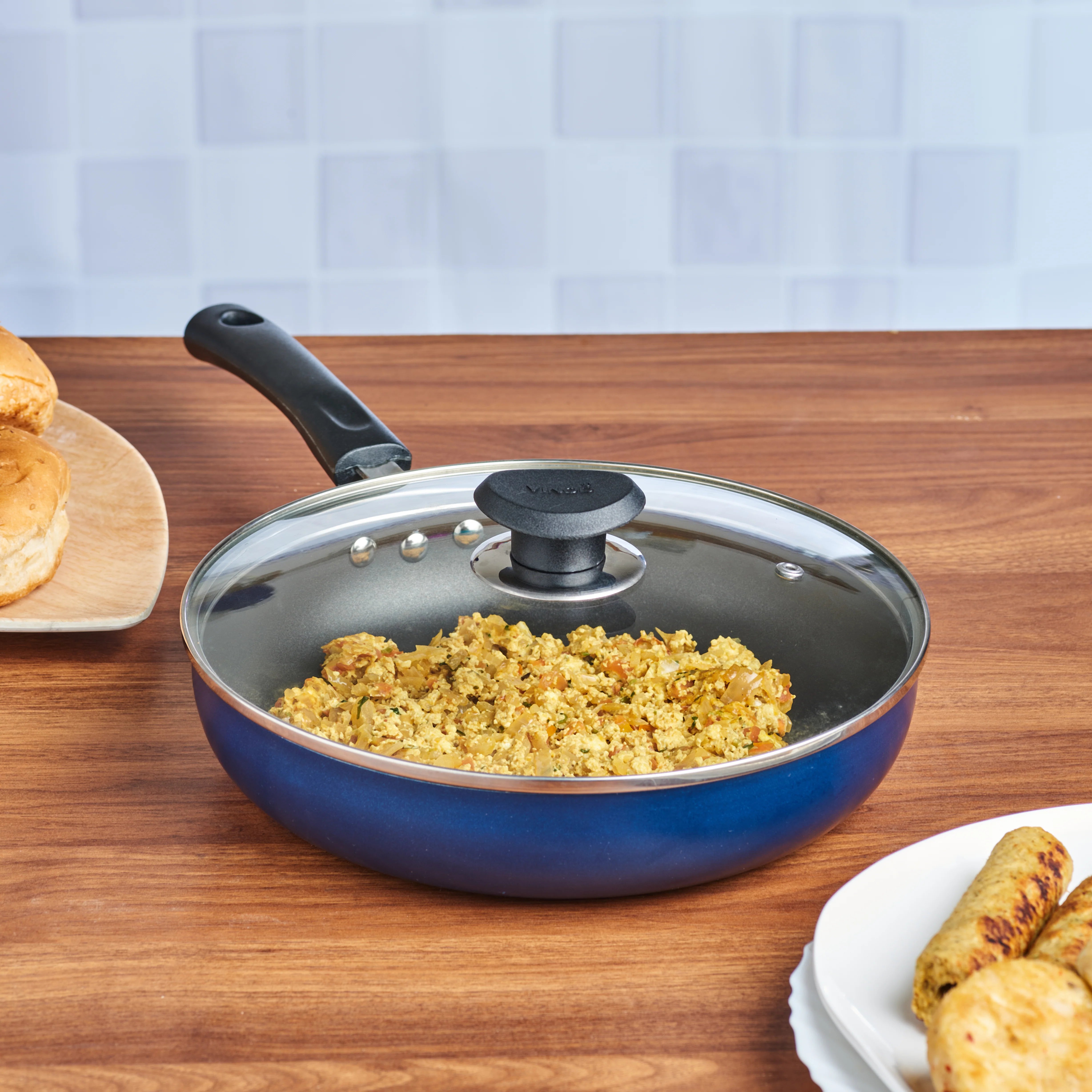 Vinod Zest Non Stick Deep Fry Pan with Lid