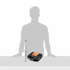 BOSS Panino+ 800 Watts Sandwich Toaster with Fixed Toast Plates, Rose Gold