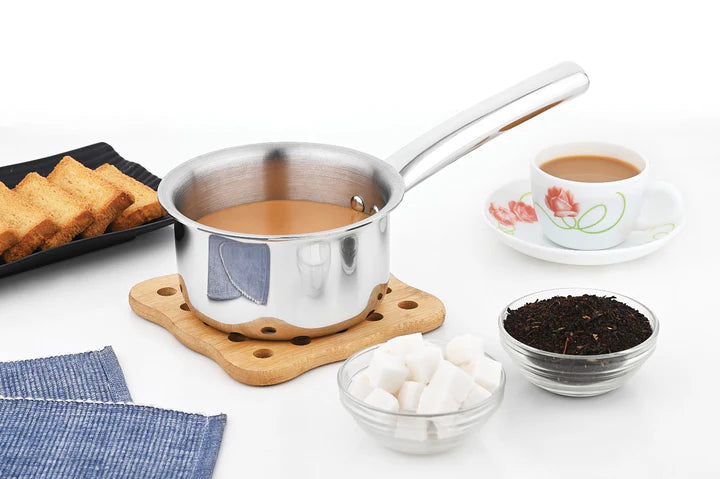 Vinod – Claro Heavy Gauge Stainless Steel Sauce Pan (Plain), 1.5 mm