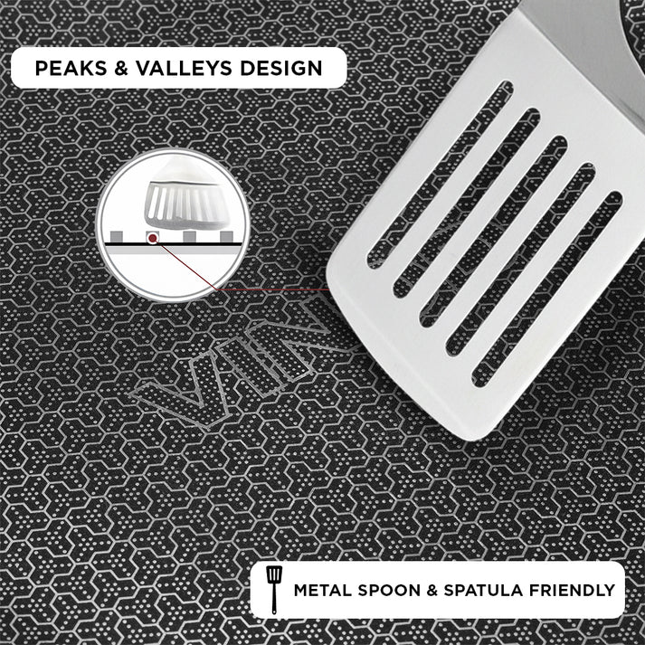 Vinod Platinum Triply Stainless Steel SAS Pro Concave Tawa - 25 cm (Induction Friendly)