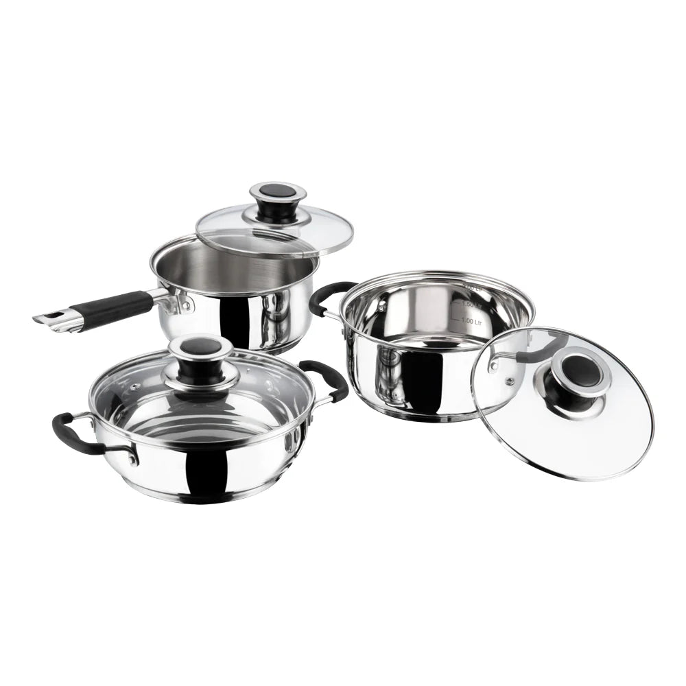 Vinod Stainless Steel Master Chef Cookware Set (Induction Friendly)