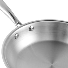 Vinod Platinum Triply Stainless Steel Kadai with Lid (Induction Friendly) (Copy)