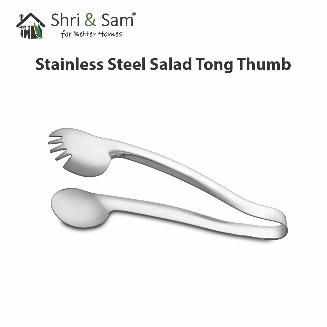 Stainless Steel Salad Tong Thumb