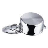 Vinod Platinum Triply Stainless Steel Saucepot with Lid (Induction Friendly)