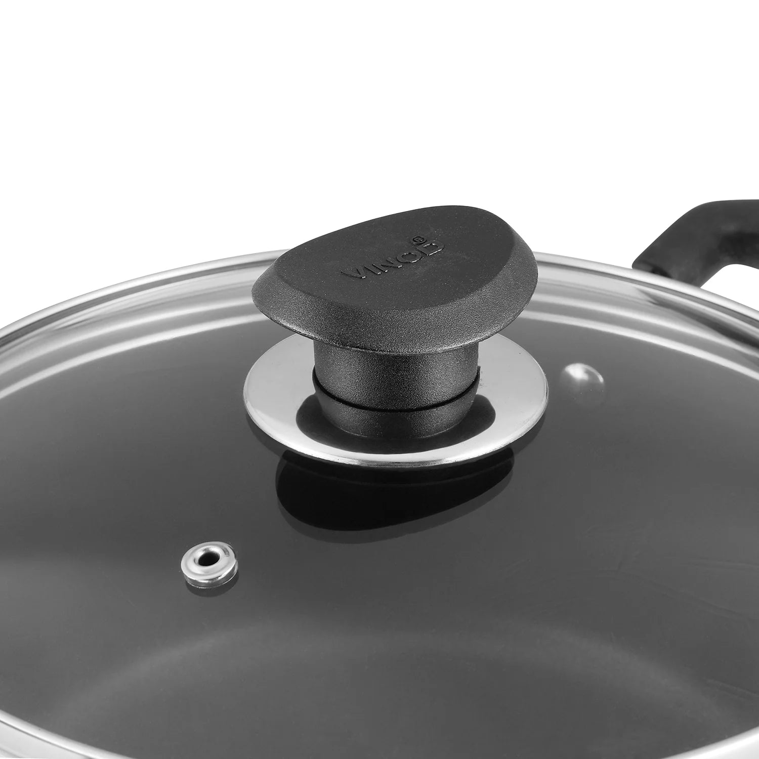 Vinod Zest Non Stick Saucepot with Lid - 20 cm (Induction Friendly)