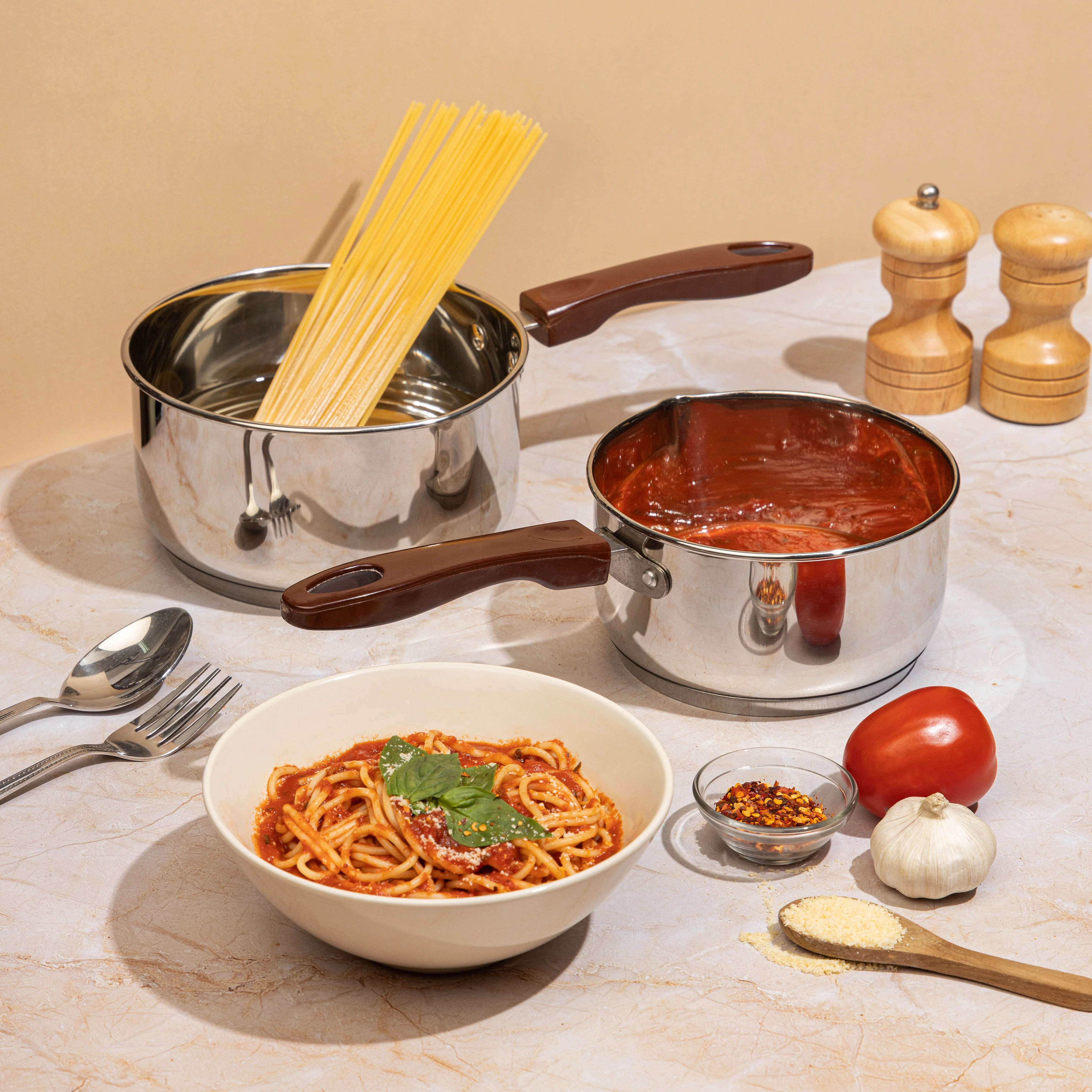 Vinod Milkpan 2 Piece Set 1 L & 1.6 L (Induction Friendly)
