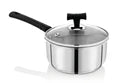 DONIV Stainless Steel Sandwich Bottom Solitaire Sauce Pan with Glass Lid – Induction Friendly