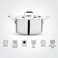 Doniv Titanium Triply Stainless Steel Sauce Pot with Cover