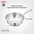 Doniv Titanium Triply Stainless Steel Wok