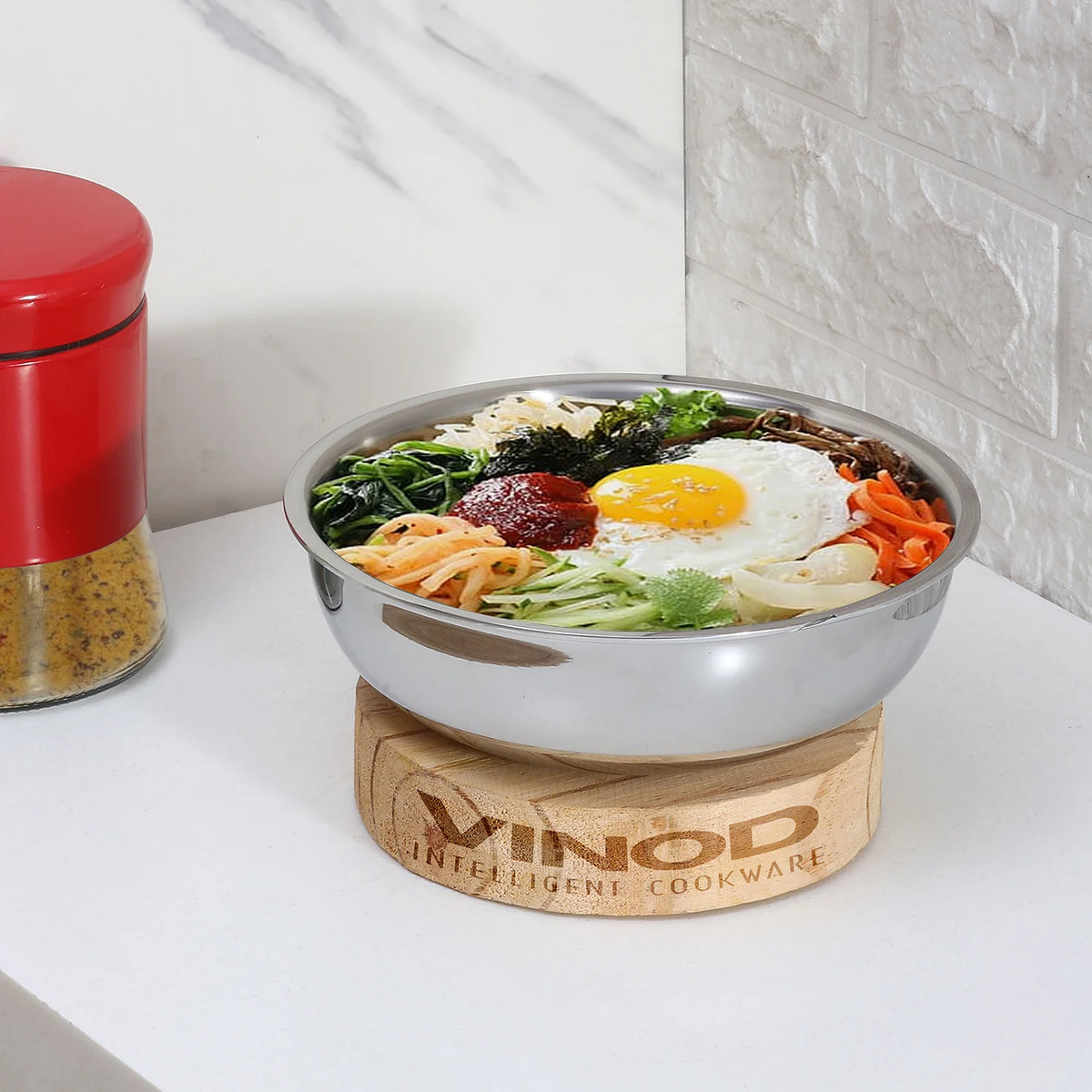 Vinod Platinum Triply Stainless Steel Tasla (Induction Firendly)