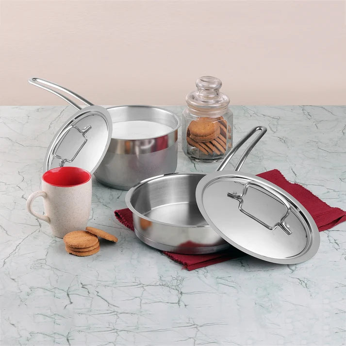 Vinod Stainless Steel Classique Deluxe Set (Induction Friendly)
