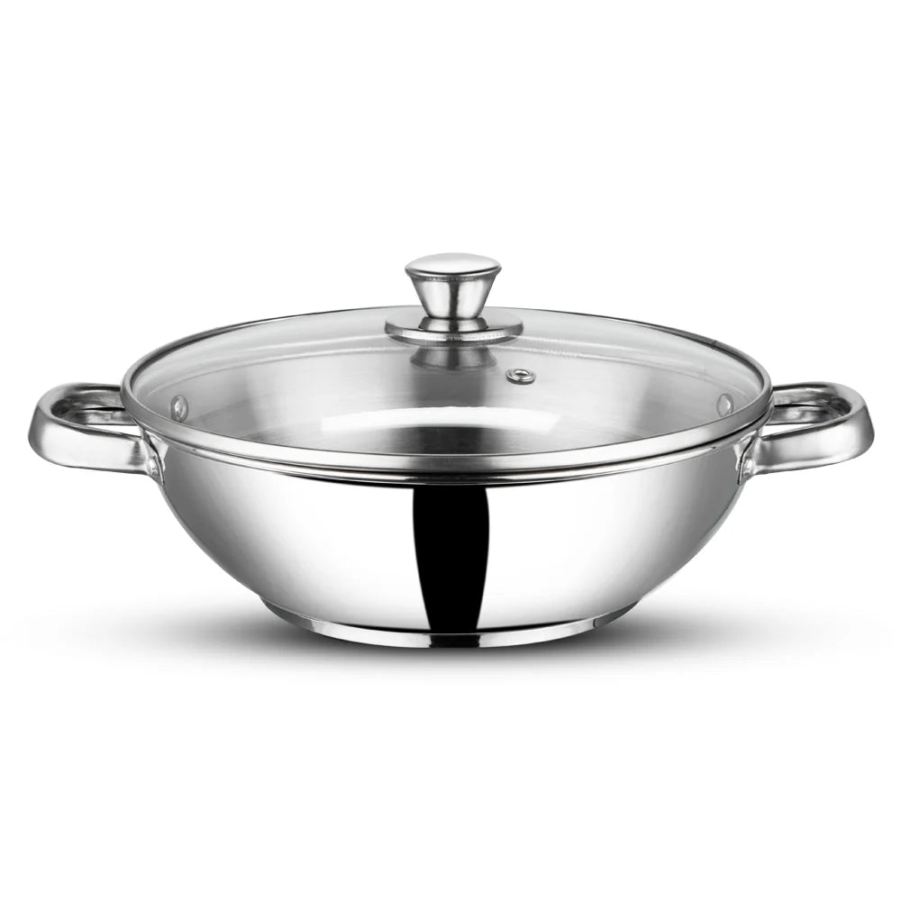 Vinod Stainless Steel Modena Cookware Set - 3 Piece (Induction Friendly)