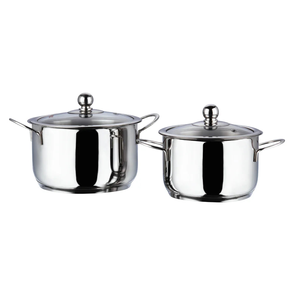 Vinod Stainless Steel Tuscany Combo Set with Lid (Induction Friendly)