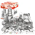 VINOD 121 Pieces Deluxe Griha Pravesh Set a Grand Gifting Collection for Weddings, Anniversaries & Special Auspicious Occasions