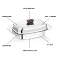 VINOD Stainless Steel Butter Dish With Butter Knife & Lid, Highest Grade Steel Build, Rust Free Finish And Dishwasher Safe Design