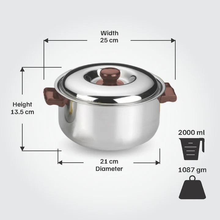 Vinod Stainless Steel Hot Casserole