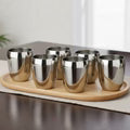 VINOD Stainless Steel Mango Glass Set of 6 - 300 ml with Highest Grade Steel, Mirror Finish, Rust Free, Strong and Tough, Dishwasher Safe