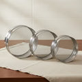 VINOD Stainless Steel Atta Chalni / Flour Sieve with Fine Mesh, Authentic Steel Build, Rust Free Finish and Dishwasher Safe