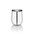 VINOD Stainless Steel Ruby Glass Set of 6 - 300 ml, Highest Grade Steel, Mirror Finish, Tough & Strong, Dishwasher Safe, Rust Free