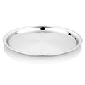 VINOD Stainless Steel Two Tone German Bogi Plate Set of 6 , Lunch Plate, Dinner Plate, Highest Stainless Steel, Mirror Finish