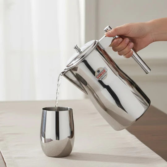 Vinod Stainless Steel Magnum Water Pitcher / Jug with Cover – 1700 ml