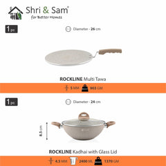Aluminium 2 PCS Non - Stick STARTER Cookware Set Rockline