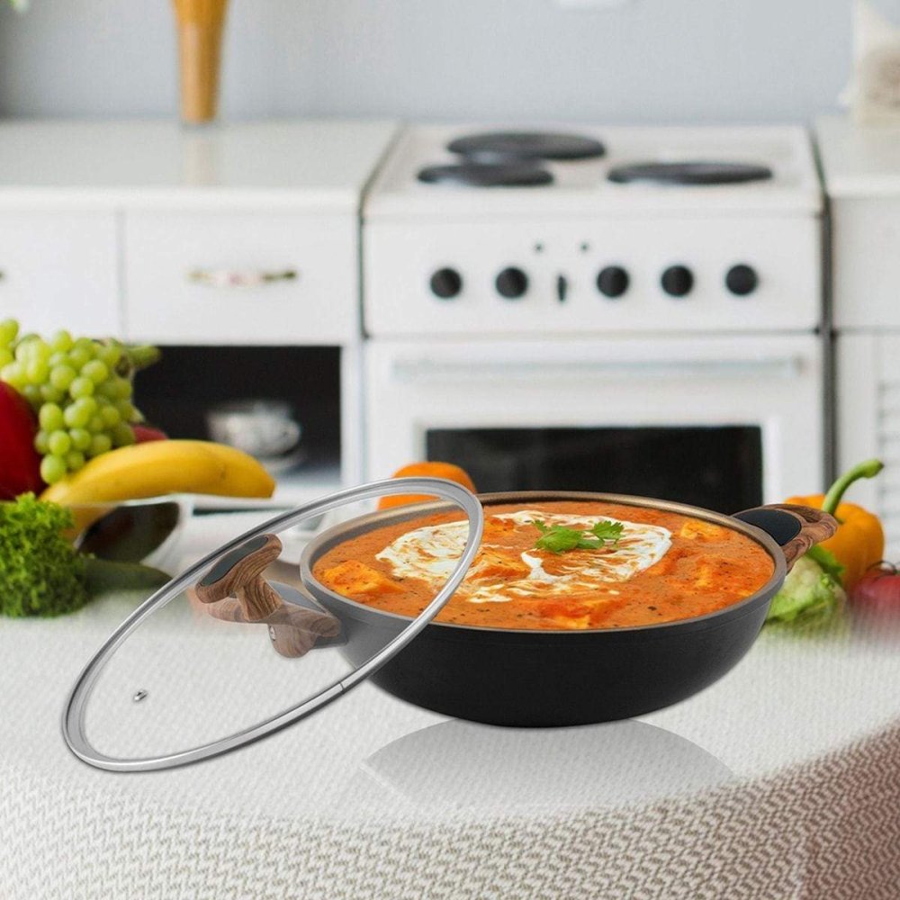 Aluminium Kadhai with Glass Lid Eliza