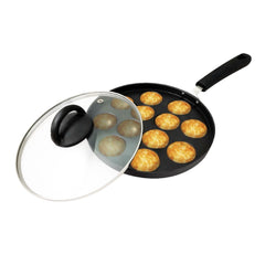 Aluminium Non - Stick Appam Maker with Glass Lid